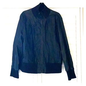 Faux black leather jacket